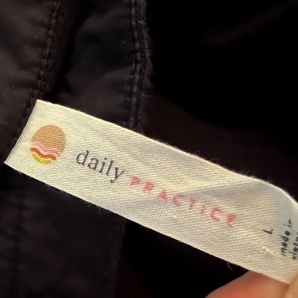 ANTHROPOLOGIE x DAILY PRACTICE Offsides Mini Dress Black Polo Large - Picture 7 of 9